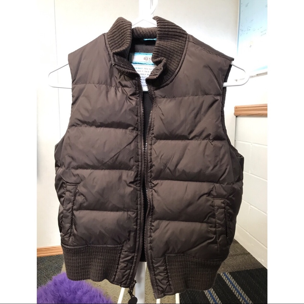 Old Navy Brown Puffer Vest